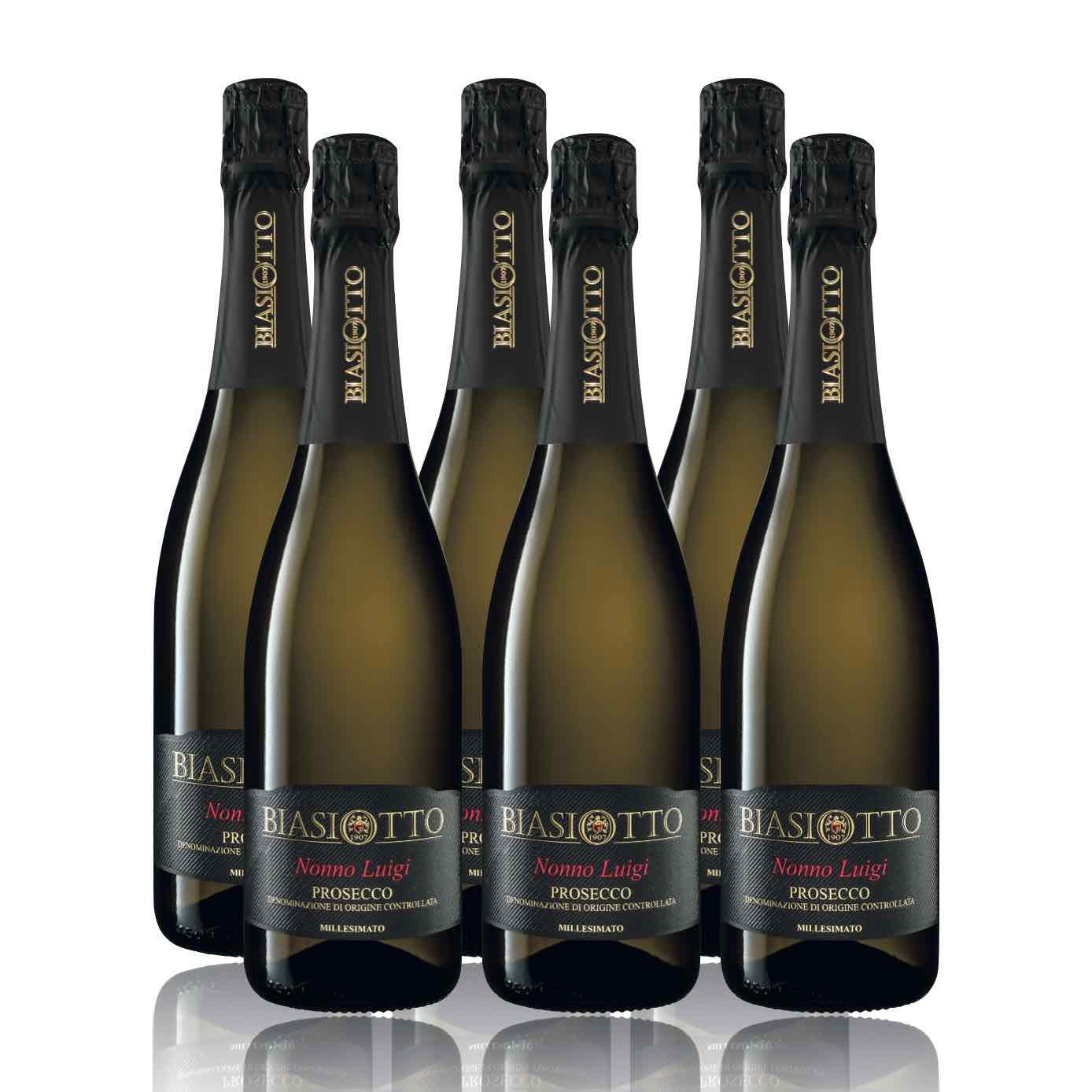 Prosecco Extra Dry Biasiotto Spumante DOC Millesimato Nonno Luigi - Vini Biasiotto